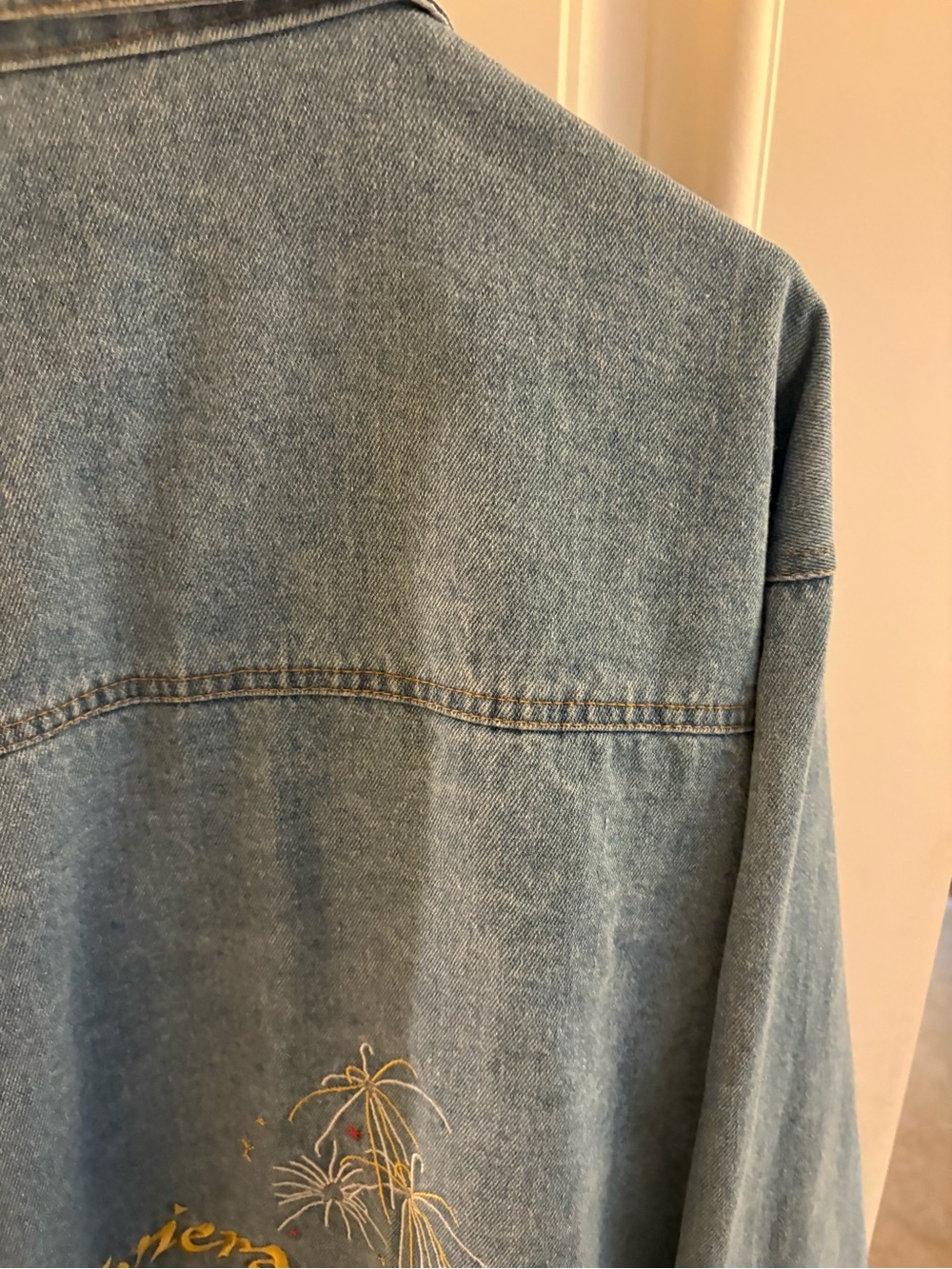 Vintage Vegas Riviera Casino Denim Jacket - Picture 16 of 16